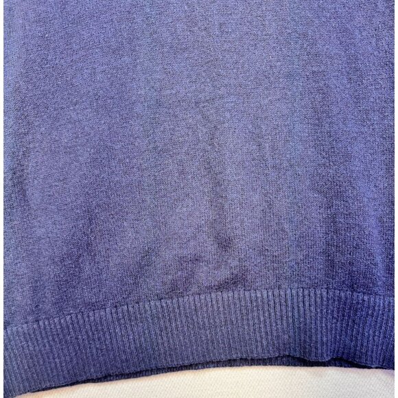 Banana Republic Mens Knit 1/4 Button-Up Sweater XL Navy Blue - Picture 5 of 11